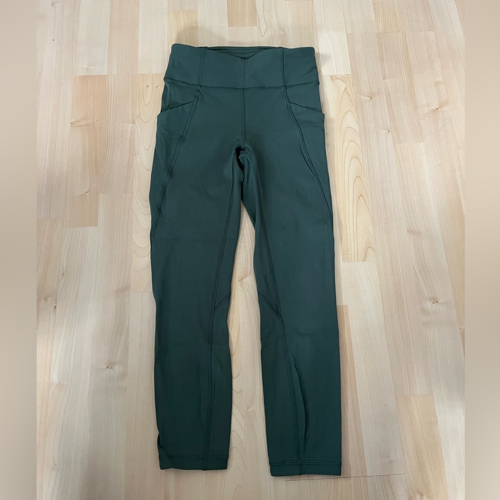 Sage green lululemon running leggings
